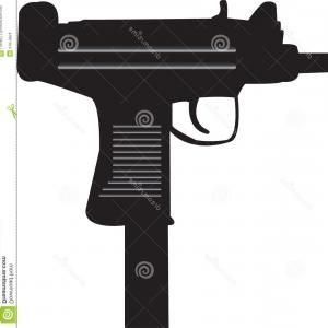 300x300 Stock Illustration Uzi Machine Gun Vector Image Lazttweet