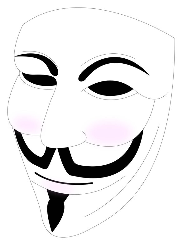 600x795 Guy Fawkes Vector Mask By Braziliannut