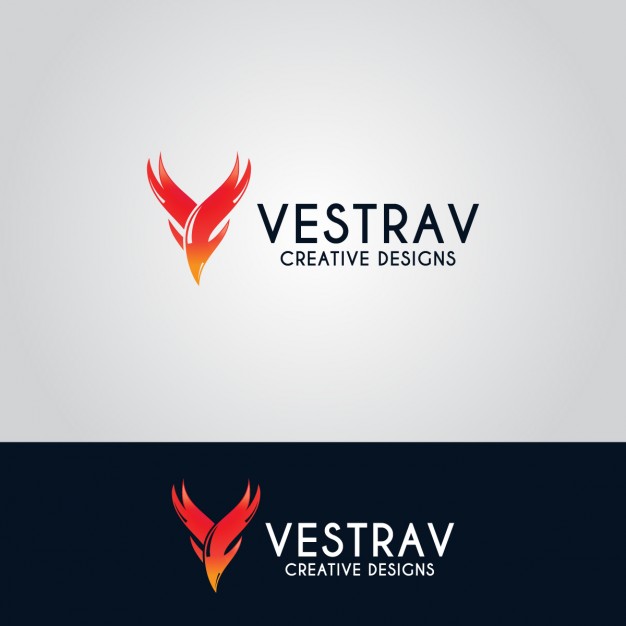 626x626 Creative Letter V Logo With Flames Vector Free Download