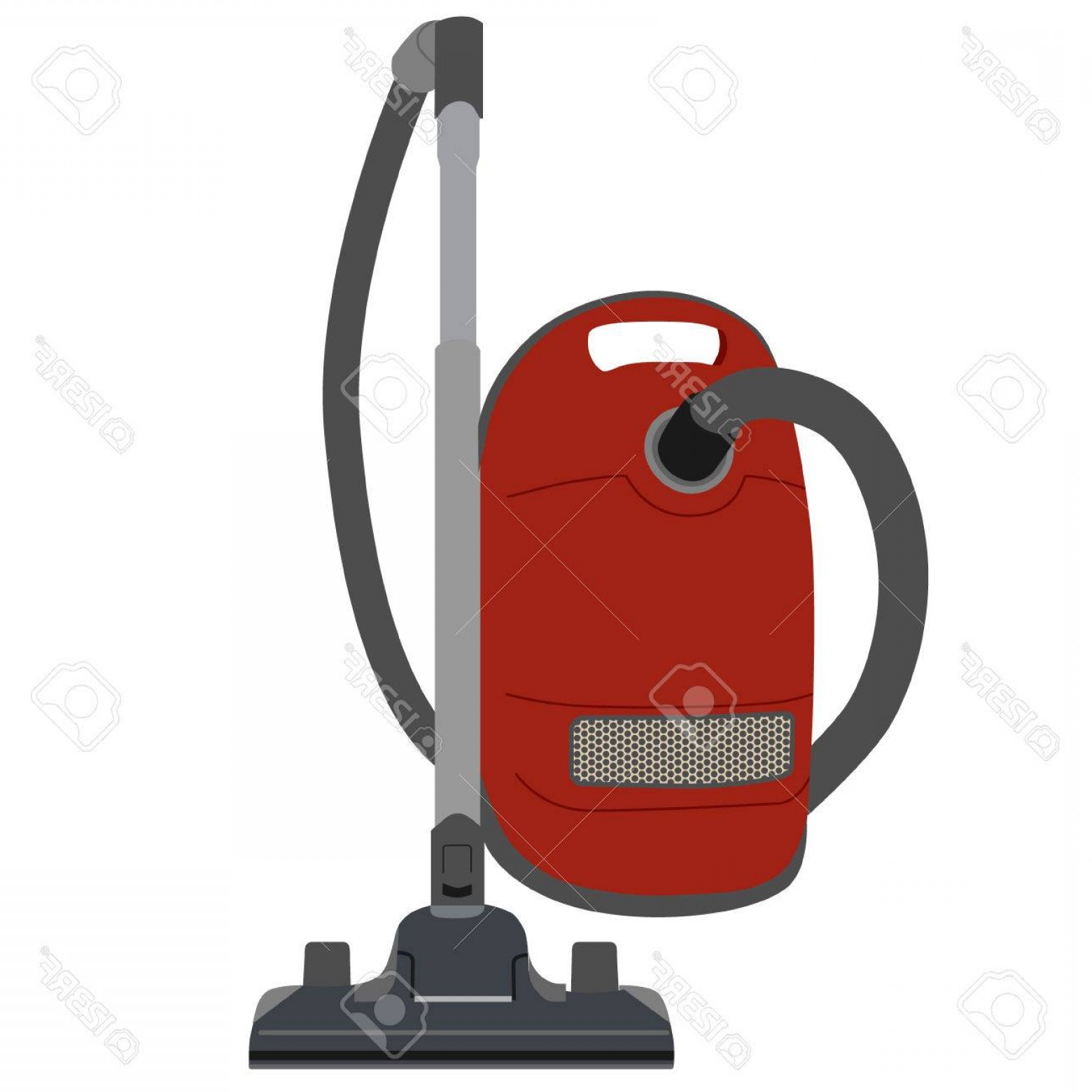 1560x1560 Photored Vacuum Cleaner Vector Illustration Old Vacuum Cleaner