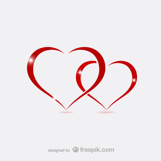626x626 Valentine Hearts Outlines Vector Free Download