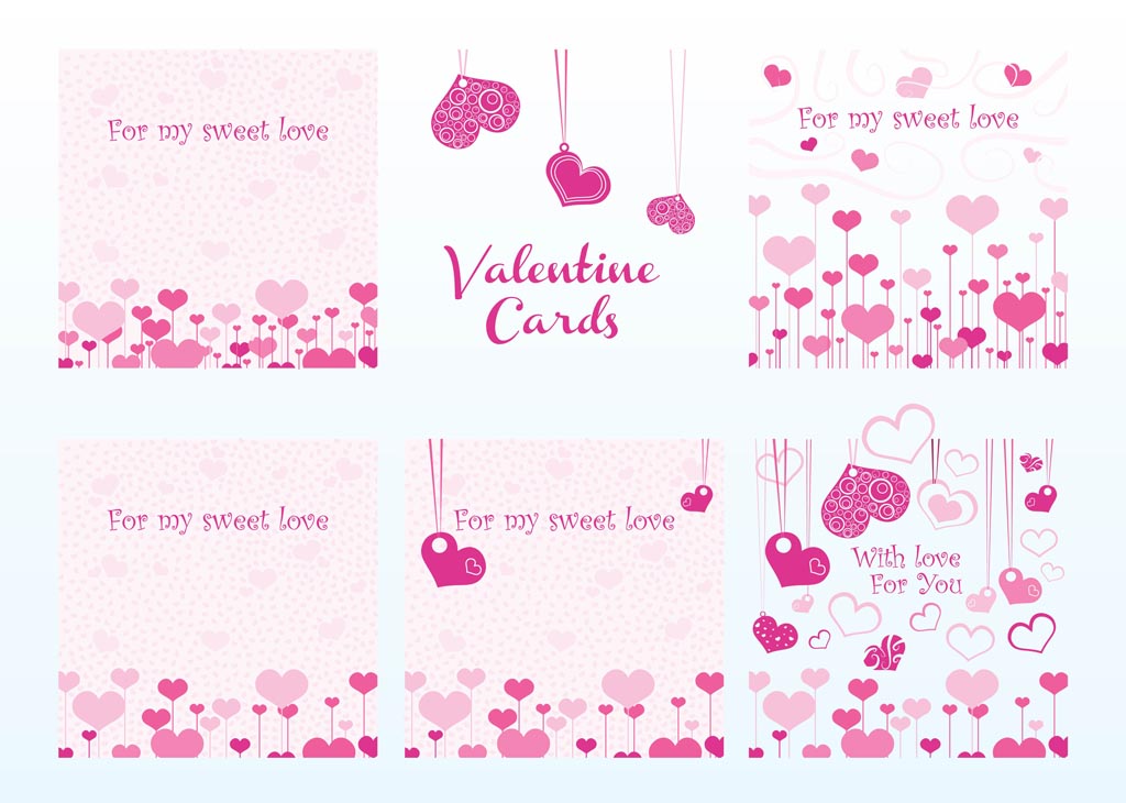 1024x730 Valentine Vector Cards Vector Art Amp Graphics