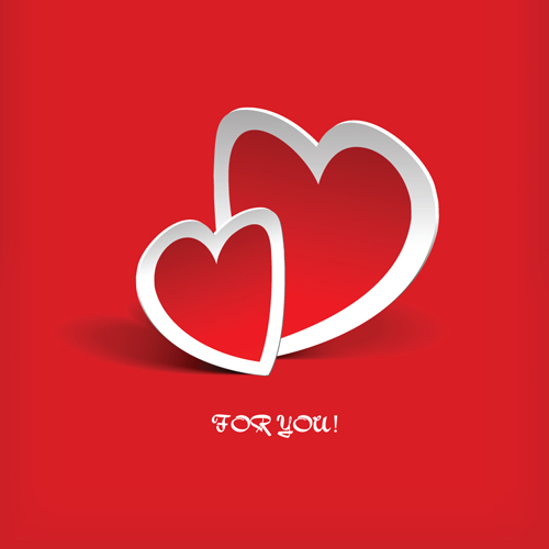 500x500 Valentine Card Vector Art 03 Free Download
