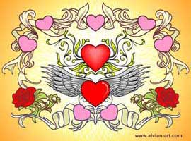 270x200 Free Valentine Vector Graphics