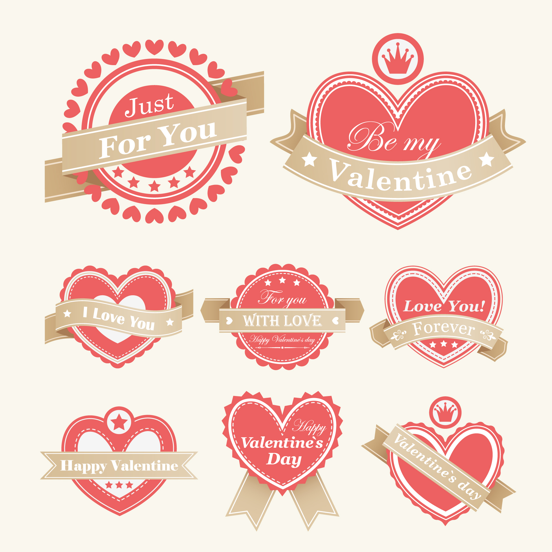 1890x1890 16 Free Valentine Vectors Images