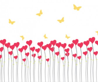 336x280 Valentine Vector With Heart Amp Butterfly