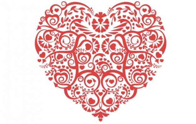 626x396 Valentines Vector Heart Vector Free Download