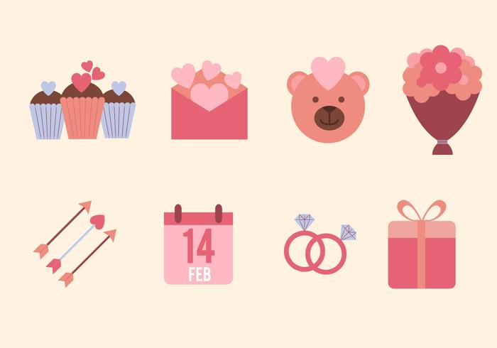 700x490 Flat Valentine Vectors