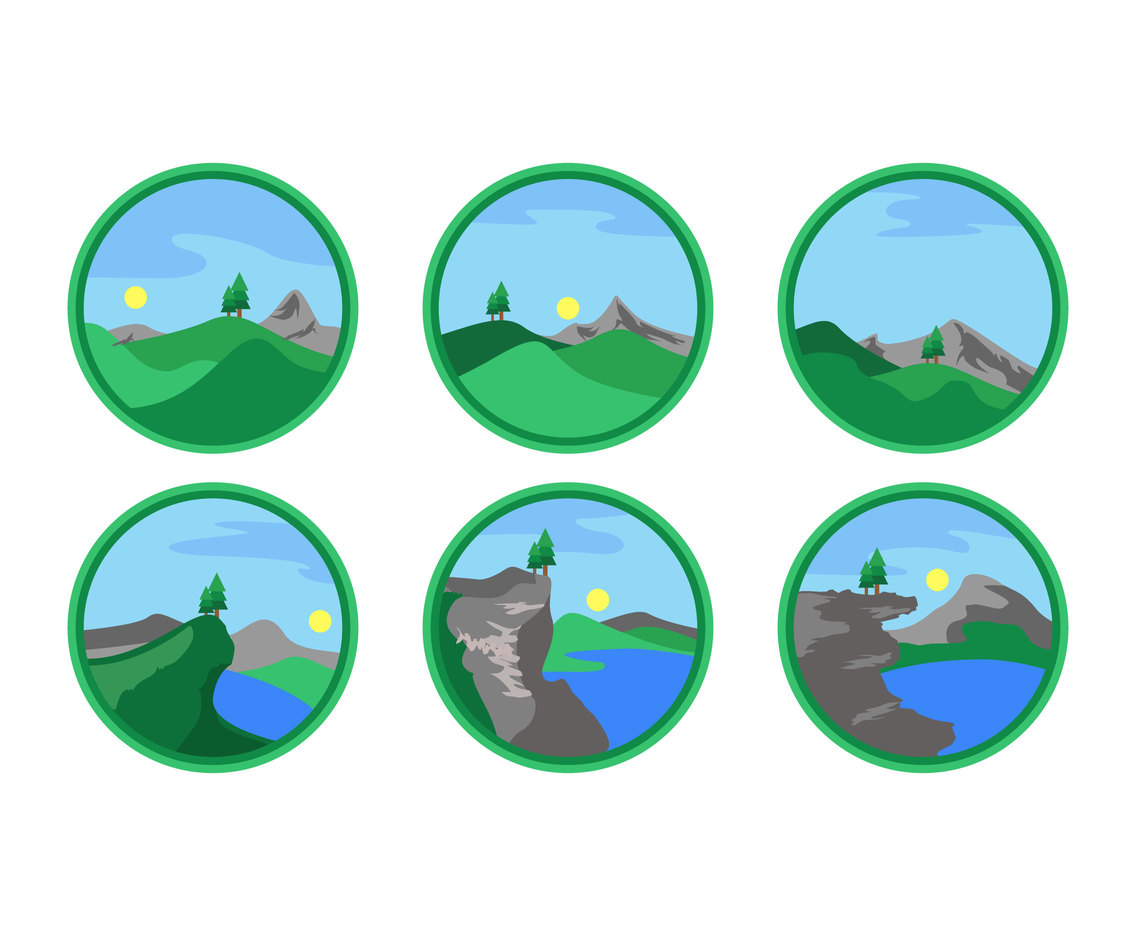 1136x936 Green Valley Vector Vector Art Amp Graphics