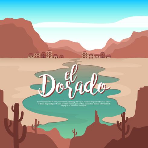490x490 El Dorado Spring Valley Vector Illustration