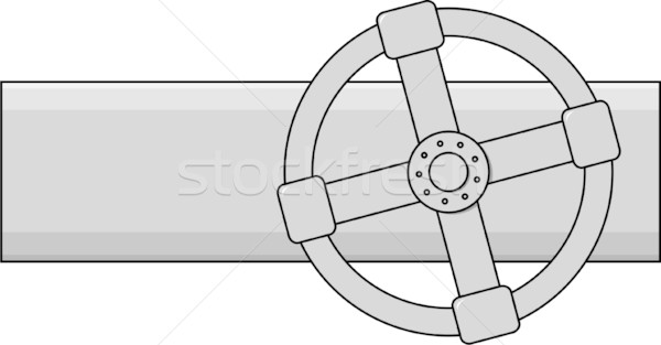 600x313 Simple Vector Gas Valve Vector Illustration Alexey Romanov