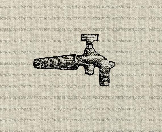 570x464 Valve Vector Graphic Instant Download Clipart Stopcock Etsy