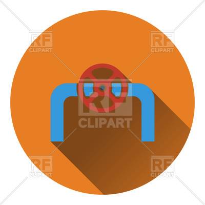 400x400 Icon Of Pipe With Valve Vector Image Vector Artwork Of Signs
