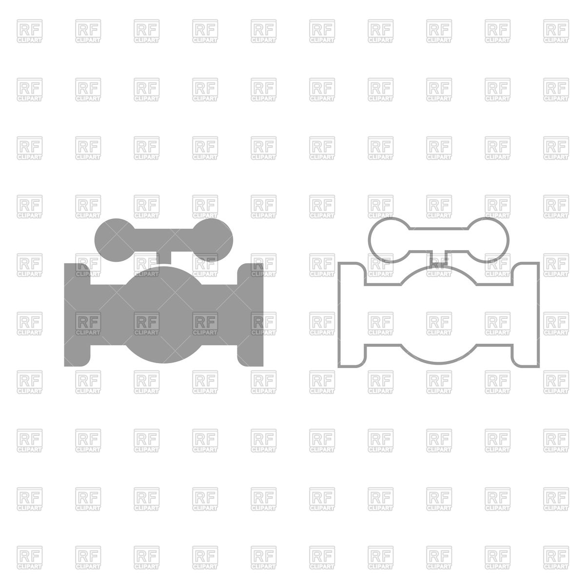 1200x1200 Valve Simple Icon On White Background Vector Image Vector