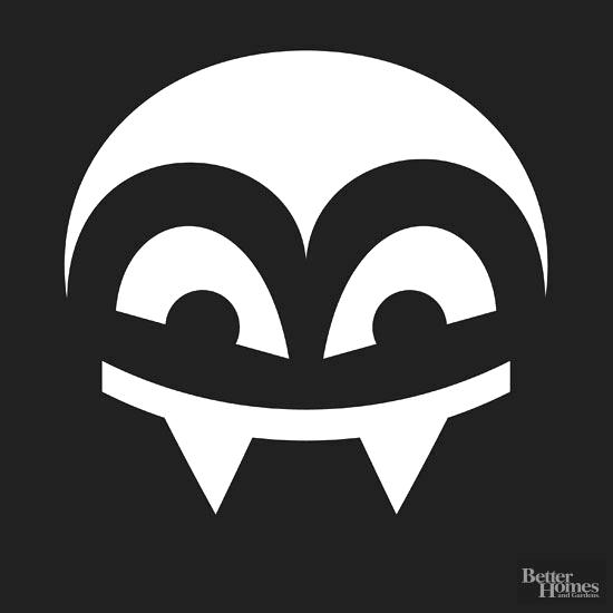 550x550 Cartoon Vampire Fangs Vector Template