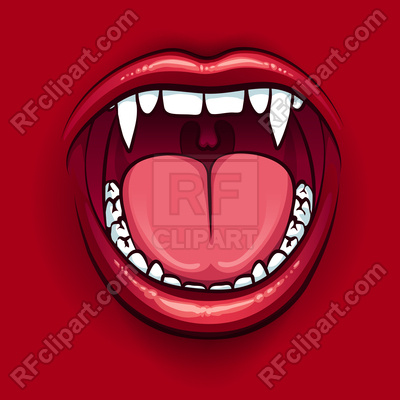 400x400 The Fangs Of A Vampire Vector Image Vector Artwork Of