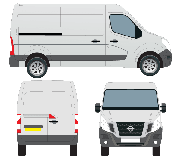 600x525 Nissan Nv400 Van Vector Outline 123freevectors