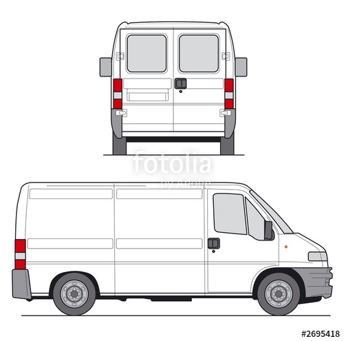 500x495 Van Vector Stock Photo And Royalty Free Images On