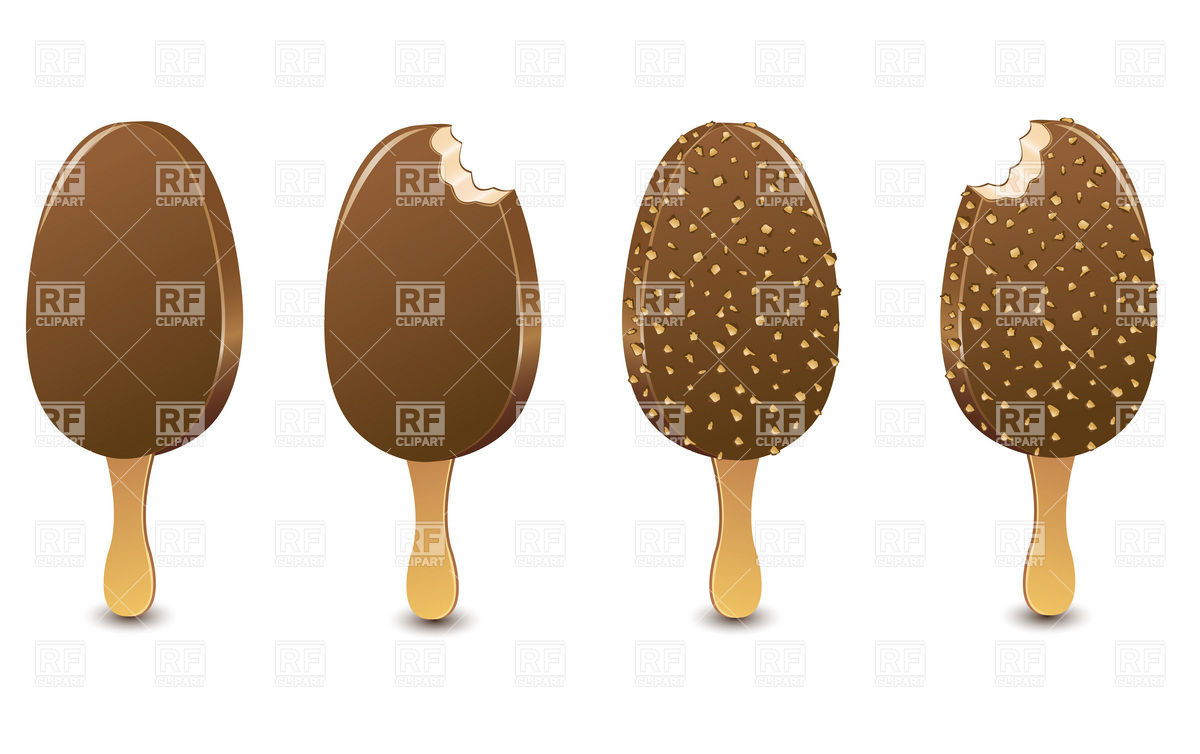 1200x754 Chocolate Vanilla Ice Cream On Stick Vector Image Vector Artwork