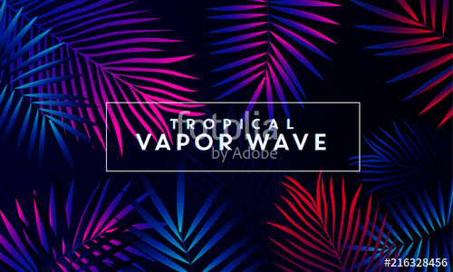 500x300 Vapor Wave Tropical Stock Image And Royalty Free Vector Files On