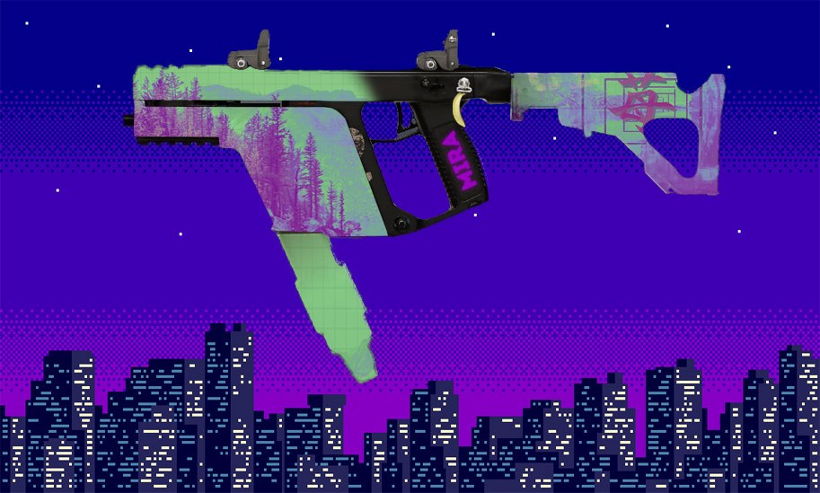 913x549 Vaporwave Vector Skin Concept Rainbow6