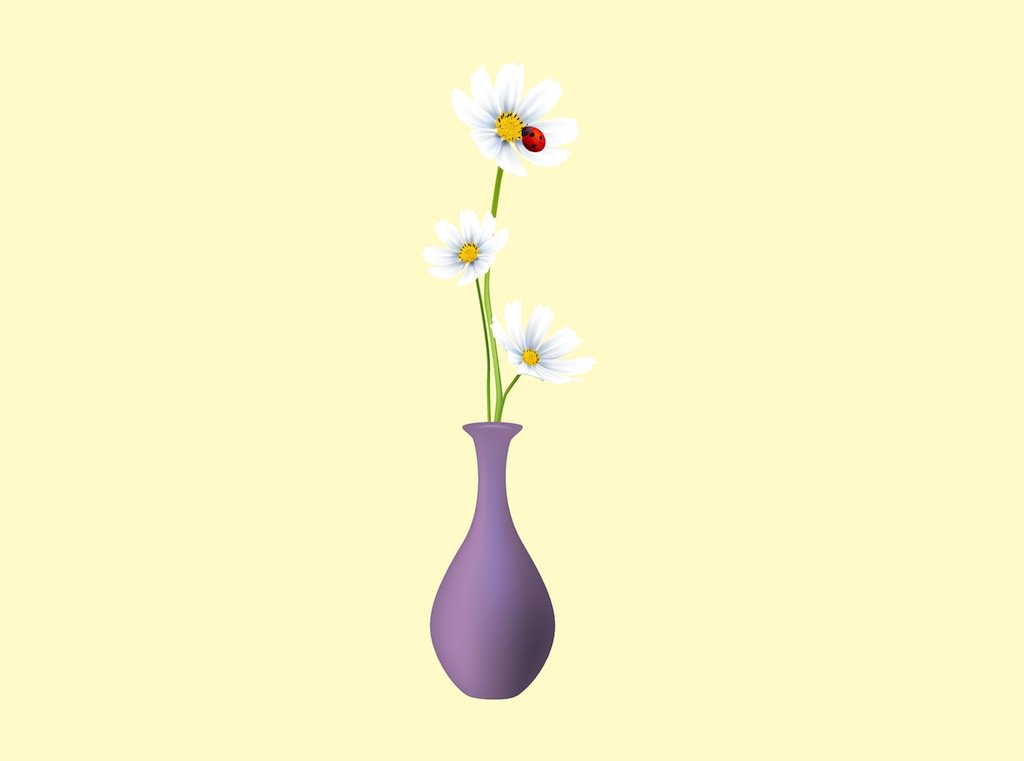 1024x761 Daisy Vase Vector Art Amp Graphics