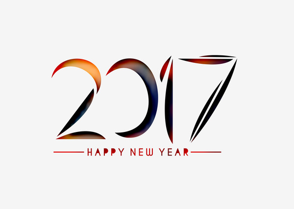 600x426 2017 New Year Creative Background Set Vector 25 Free Download