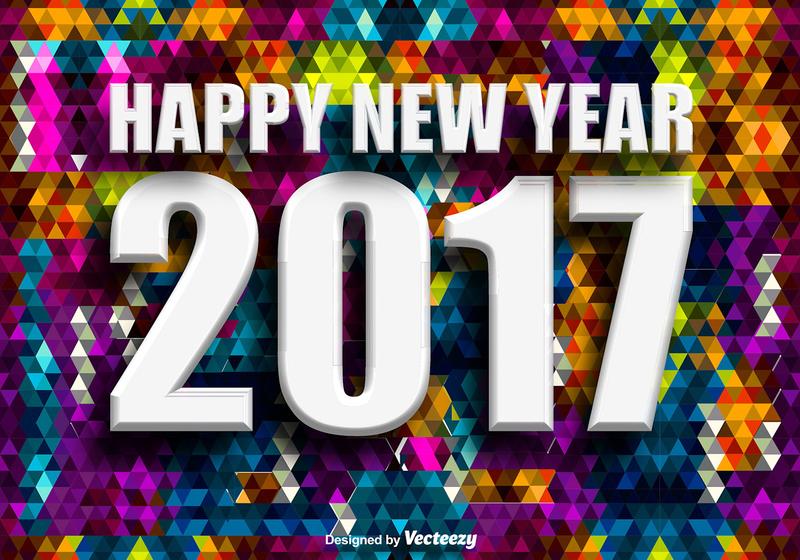 800x560 Vector 2017 New Year Background