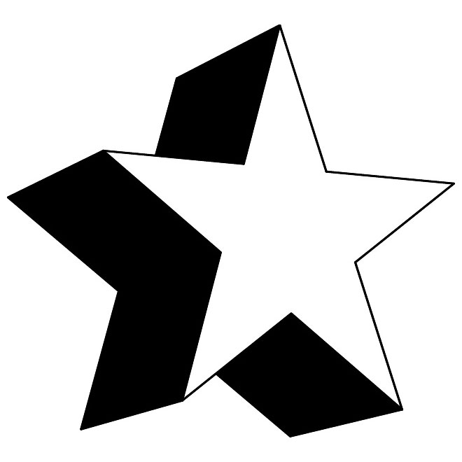 660x660 Vector 3d Star