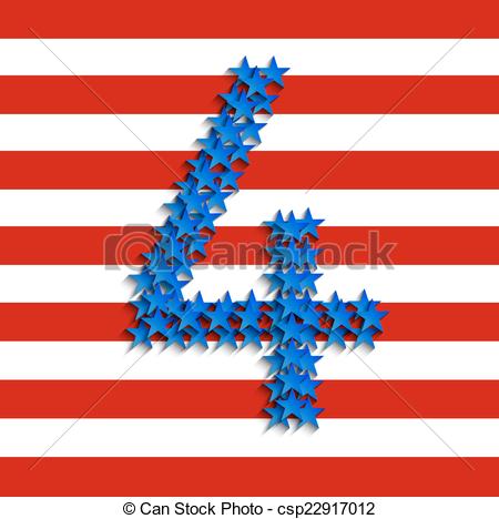 450x468 Vector 4th Of July Background. Independence Day. Vector 4th Of