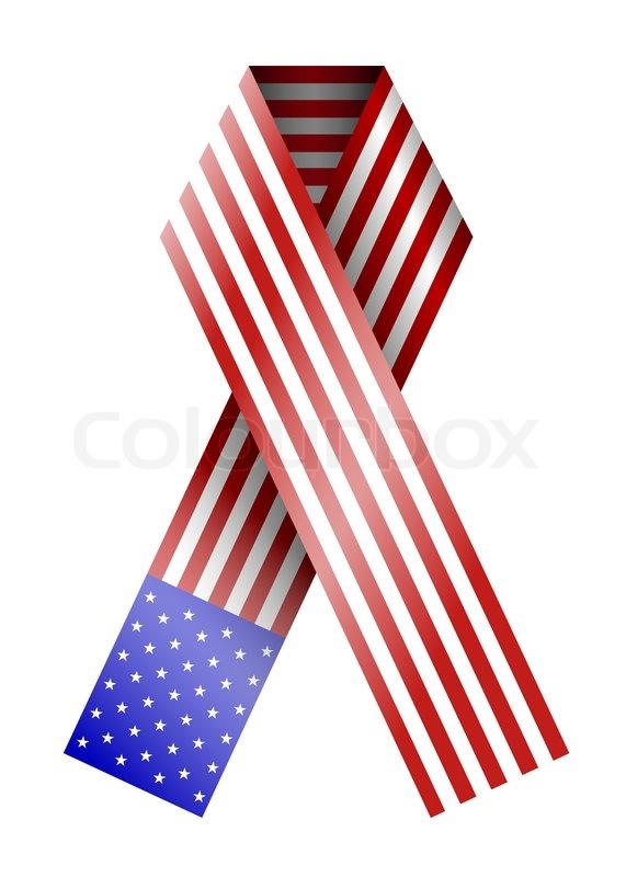 571x800 Vector 4th Of July Ribbon Isolated On White Eps10 Stock Vector