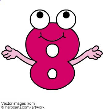 335x355 Download Cartoon Number Eight