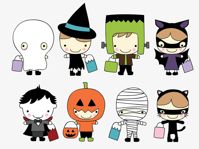 650x488 Halloween Character, Halloween, Cute Cartoon Characters, 8 Little