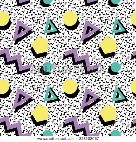 450x470 Seamless Geometric Pattern In Retro 80s Style 1