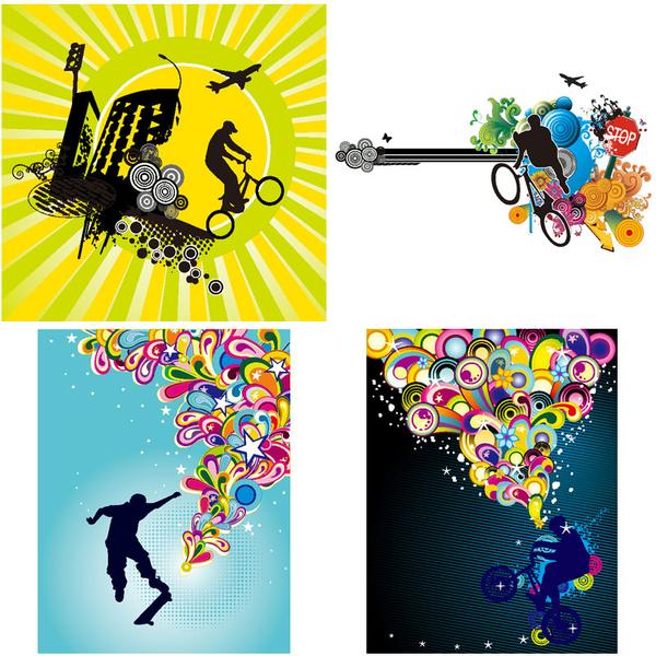 600x600 Abstract Elements V.9 Free Download Illustration Ai Vector