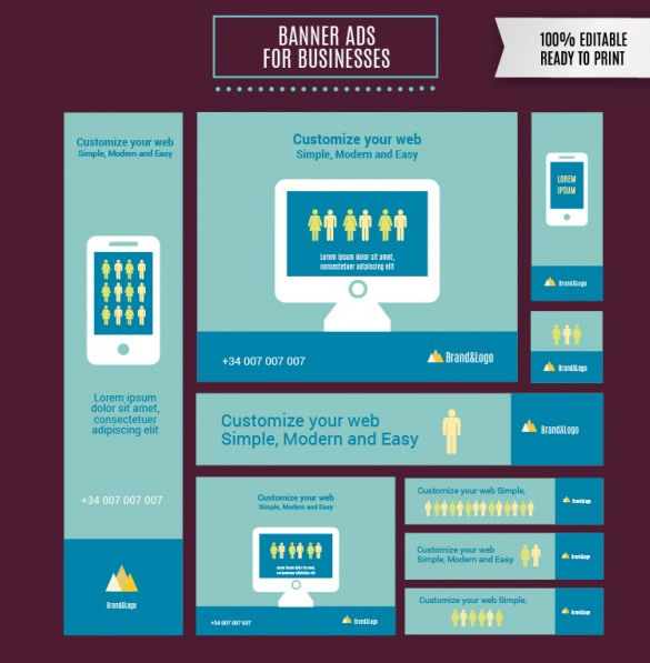 585x597 Banner Ad Template Free Psd Format Download! Free