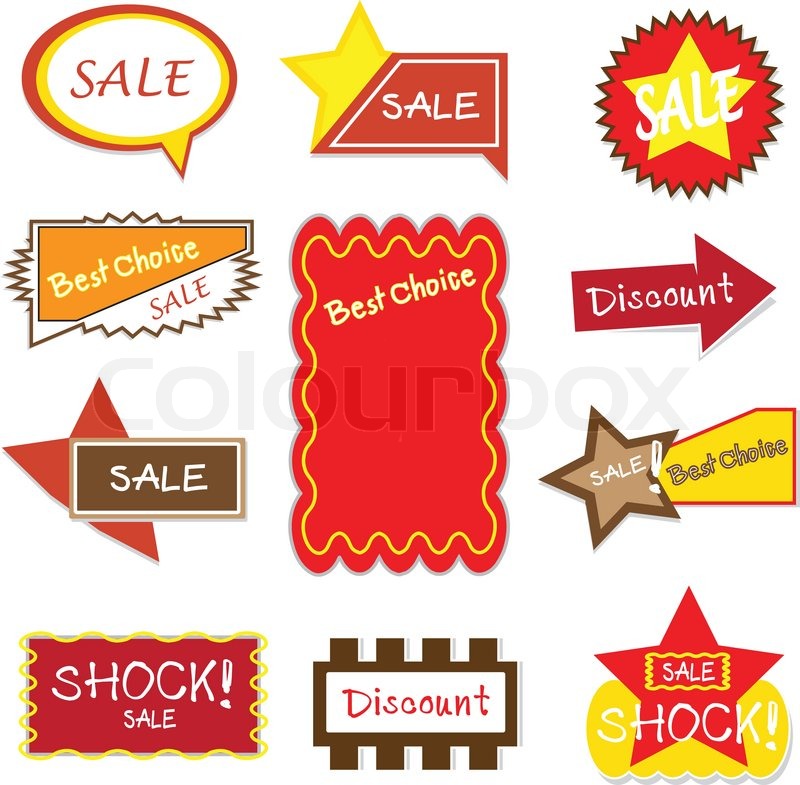 800x785 Sale Banner Signad. Vector Illustration Stock Vector Colourbox