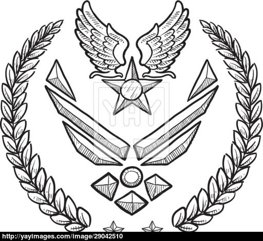 512x470 Us Air Force Vector Insignia Vector