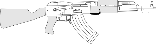 600x170 Ak47 Clip Art Free Vector 4vector