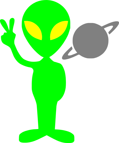 498x596 Alien Clip Art Free Vector 4vector