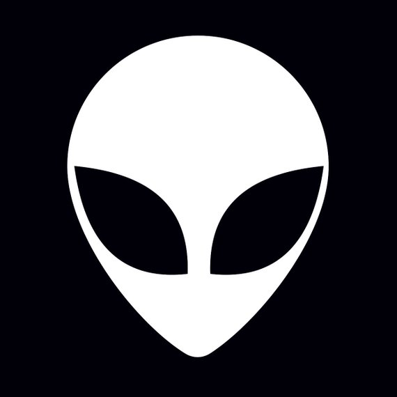 570x570 Alien Head Graphics Svg Dxf Eps Png Cdr Ai Pdf Vector Art Etsy