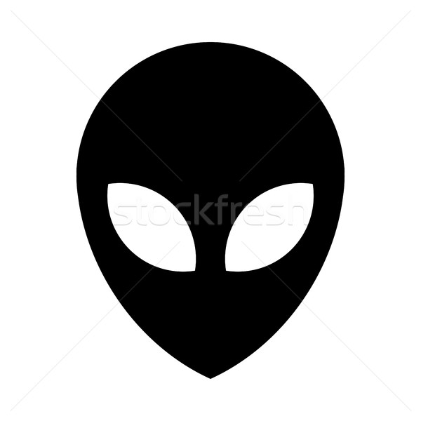 600x600 Alien Head Vector Icon Vector Illustration Brian Goff (Briangoff