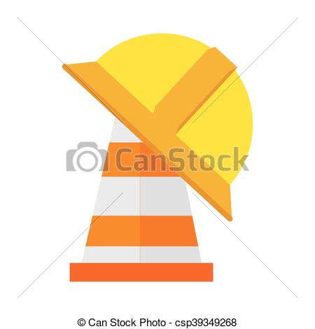 450x470 Casco, Amarillo, Vector, Cono, Rayado, Icono. Casco, Plano,