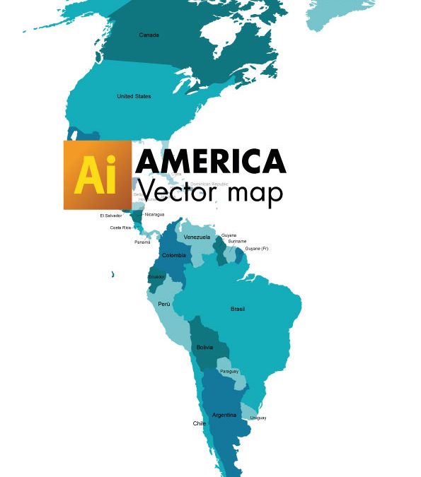 595x675 Free Vector Map Of America