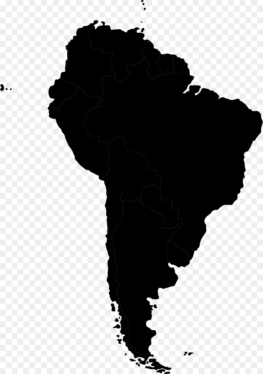 900x1280 South America Vector Map Drawing Clip Art