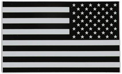 425x259 Blackwhite American Flag Vinyl Decal Sticker