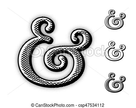 450x357 Ampersand Vector Illustration. Ampersand Symbols With Different