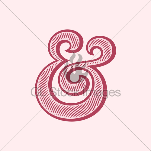 500x500 Ampersand Vector Illustration Gl Stock Images