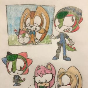 300x300 Sonic X Vector And Vanilla Createmepink