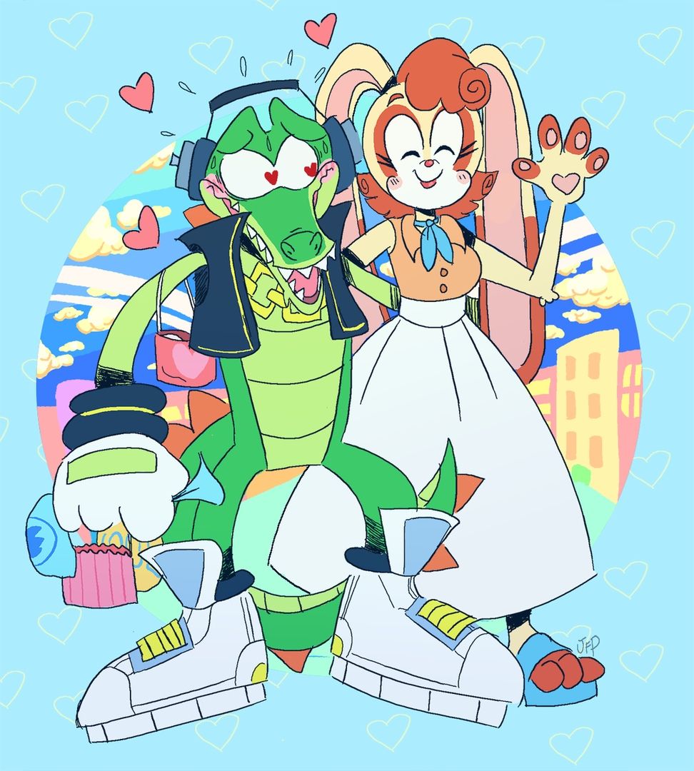 972x1080 Vector And Vanilla Sonic The Hedgehog Indie Games